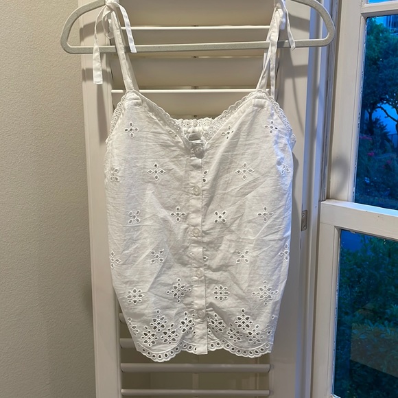 Design History White Floral Tank S - Picture 1 of 3